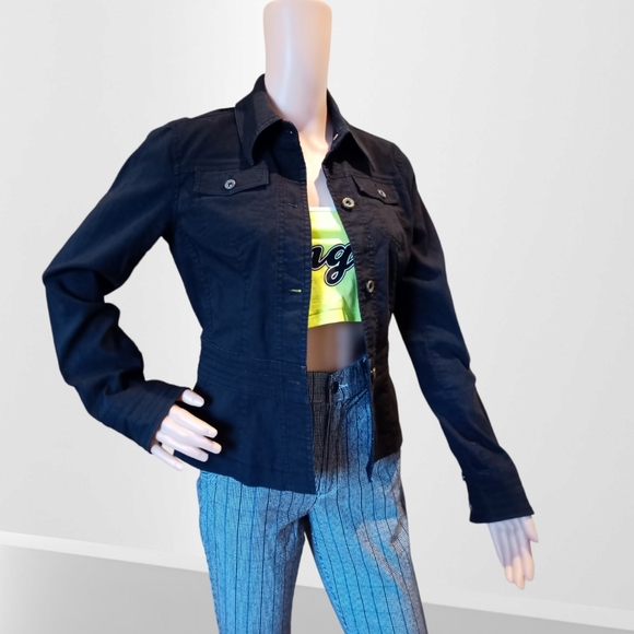 Mexx Women's Y2K Black Stretch Jacket - Picture 11 of 16